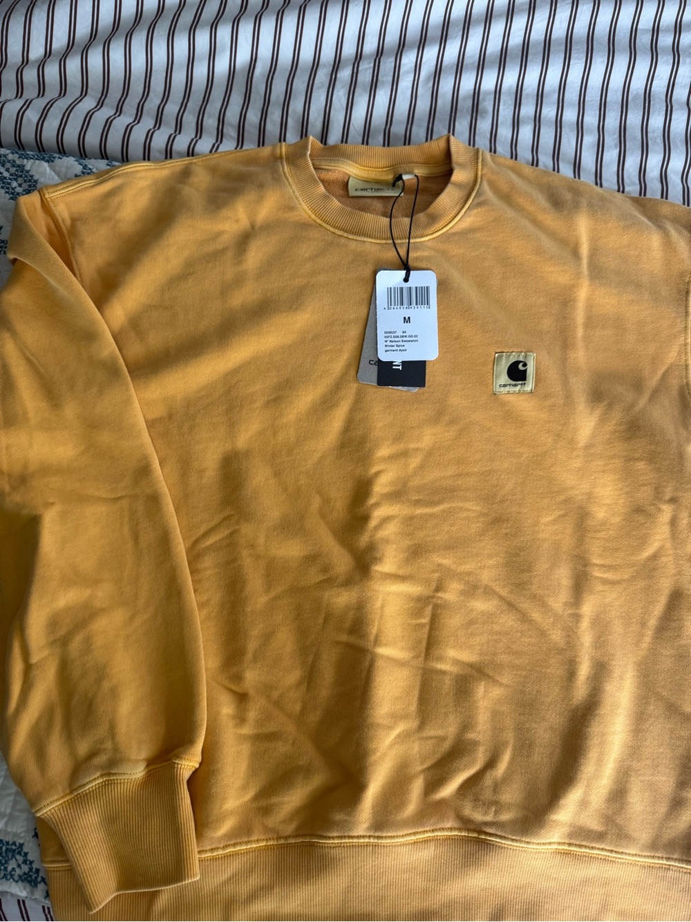 Carhartt Mustard Nelson Crewneck Sweatshirt